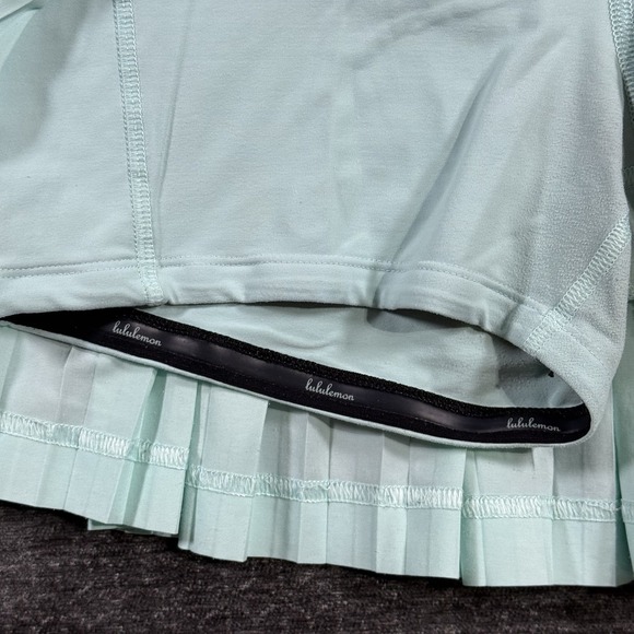 Lululemon Pleat To Street Skirt Women's 8 Tranquil Blue Green Ace Spot Skort - Picture 10 of 13